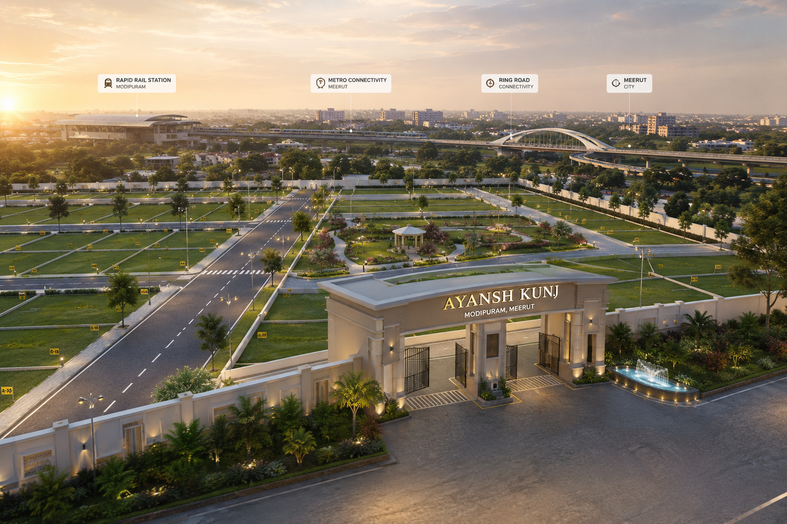 Ayansh Kunj Modipuram Meerut Residential Plots